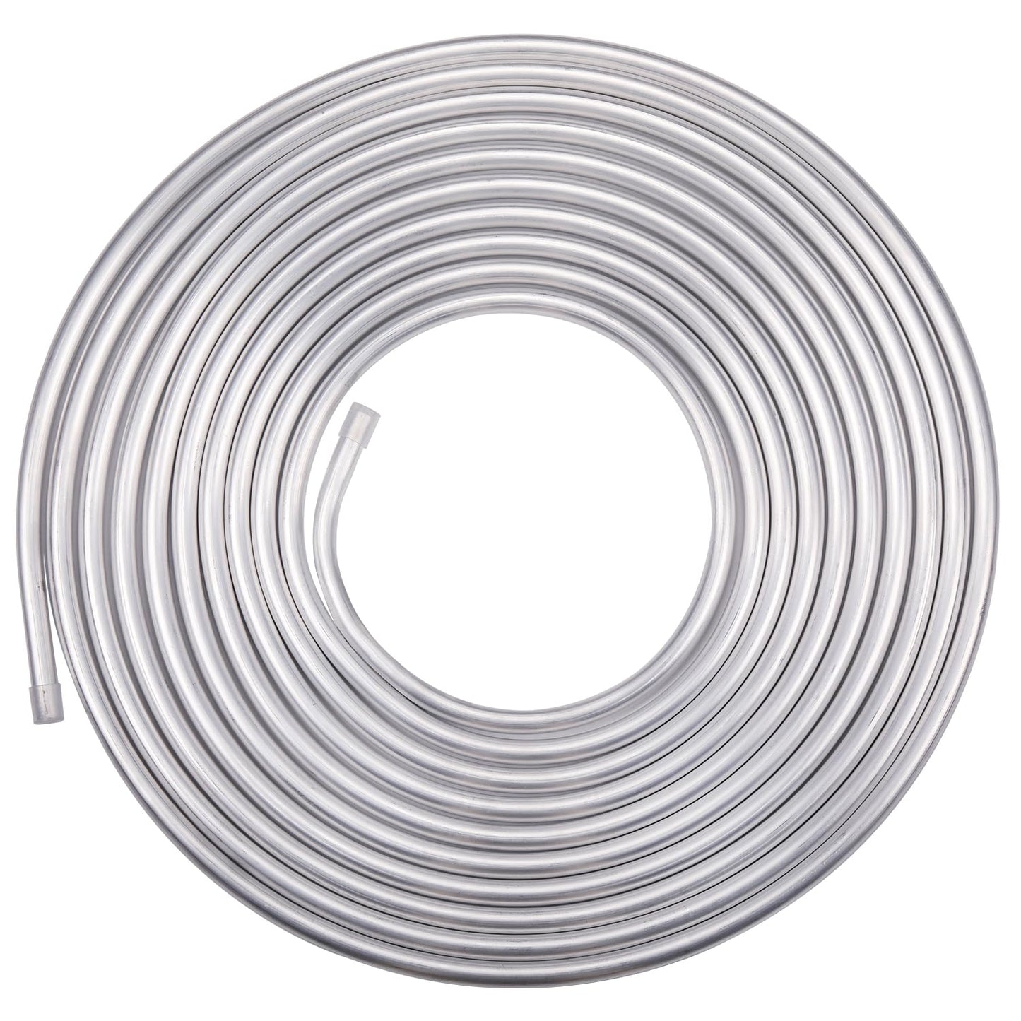 Podavelle 5/8 OD Aluminum Hard Fuel Line Hardline Tube Tubing Coil 25 Feet Roll